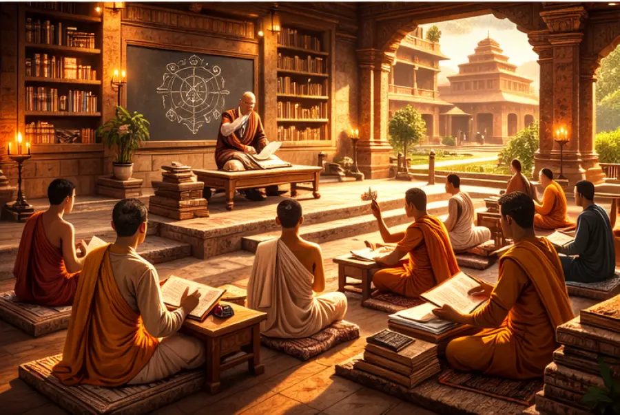 nalanda ki shiksha vyavastha