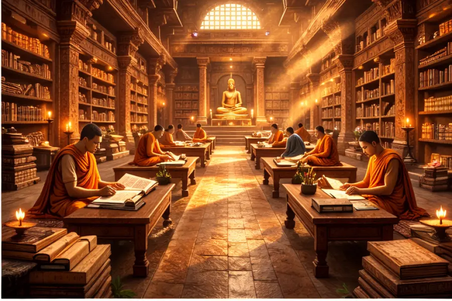 nalanda ki pustkalay